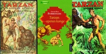 Tre Tarzan-omslag